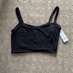 Black cotton bralette